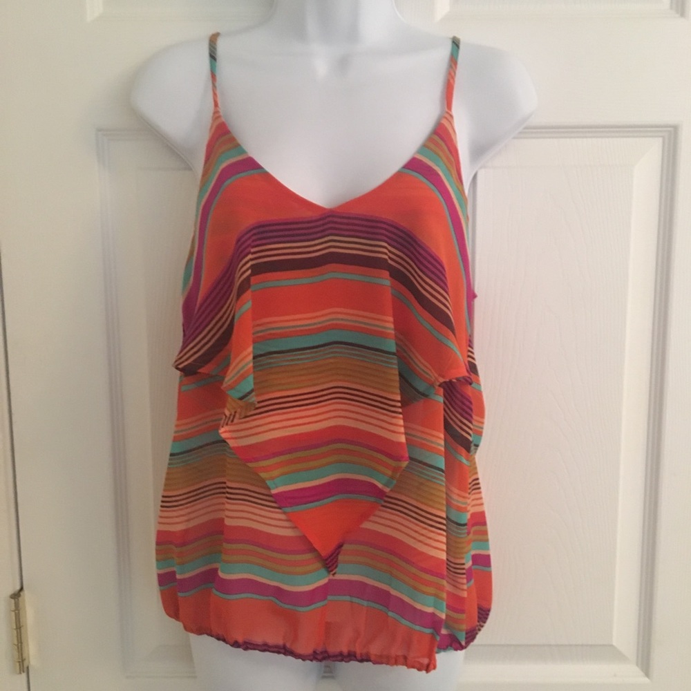 NWOT Boutique Veronica m stunning, super flowy tank. Sz. M. EUC